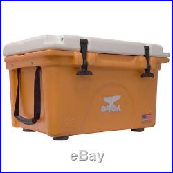Orca 26 Quart Ice Retention Heavy Duty Cooler in Orange/White
