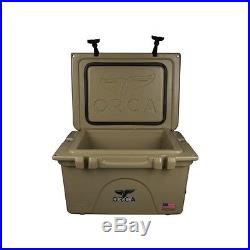 Orca Coolers ORCT026 Insulated 26 QT Quart Tan Ice Chest Cooler