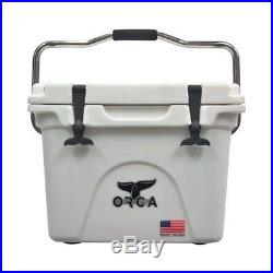 Orca Coolers ORCW020 Insulated 20 QT Quart White Ice Chest Cooler