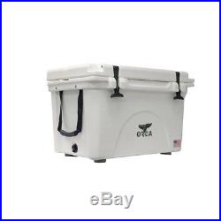 Orca Coolers ORCW040 Insulated 40 QT Quart White Ice Chest Cooler