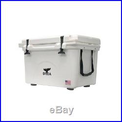 Orca Coolers ORCW040 Insulated 40 QT Quart White Ice Chest Cooler
