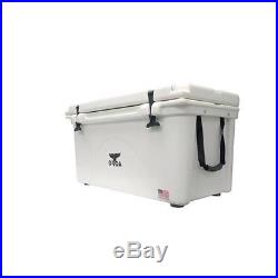 Orca Coolers ORCW075 Insulated 75 QT Quart White Ice Chest Cooler
