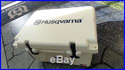 Orca Husqvarna Cooler White 26 Qt. Hunting Fishing Made in USA Velcro Pouch