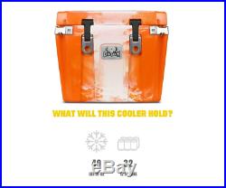 Orion Coolers 35 Quarts Blaze Orange Brand New