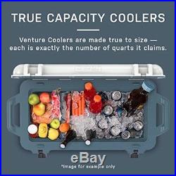 OtterBox Venture Cooler 65 Quart Ice Chest w Cutting Board Dry Storage Tray Gray