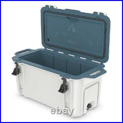 OtterBox Venture Heavy Duty Camping Fishing Cooler 65-Qts, White/Blue (Open Box)