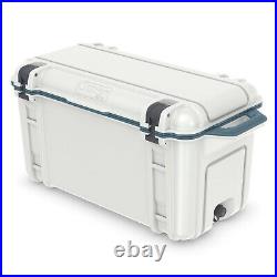 OtterBox Venture Heavy Duty Camping Fishing Cooler 65-Qts, White/Blue (Open Box)