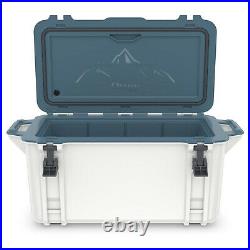 OtterBox Venture Heavy Duty Camping Fishing Cooler 65-Quarts, White/Blue (Used)