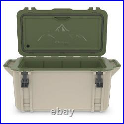 OtterBox Venture Heavy Duty Fishing Cooler 65-Quarts, Tan/Green (Open Box)