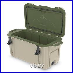 OtterBox Venture Outdoor Camping Fishing Cooler 65-Quarts, Tan/Green (Used)