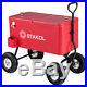Outdoor 80QT Portable Rolling Party Wagon Cooler Drink Ice Chest Patio Cart