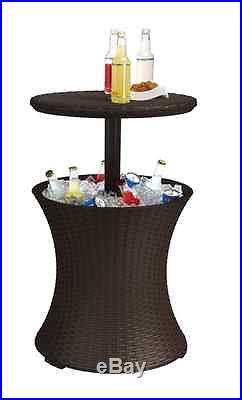 Outdoor Bar Table Cooler Patio Deck Pool Cocktail Party Furniture Ice Beer Chest