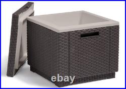 Outdoor Coffee Table Cooler Patio Waterproof Storage Furniture Large Wine Bucket