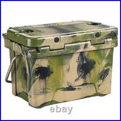 Outdoor Cooler / Ice Chest Camouflage 20 Qt Rotomolded Self-Stopping Hinges