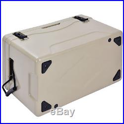 Outdoor Insulated Fishing Hunting Cooler Ice Chest Heavy Duty 64 Quart Grey