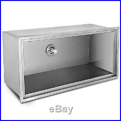 Outdoor Kitchen Drop-in Ice Chest Basin Insulated Wall Cooler Beer Beverage