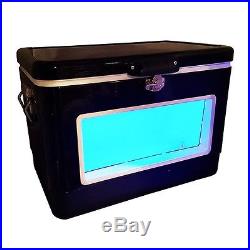 Outdoor Party Cooler Ice Chest LED Lighted Patio Deck Camping Garden Yard Bar