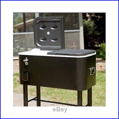 Outdoor Patio Cooler Party Ice Beer Rolling Chest Beverage Drink Football BBQ