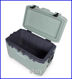 Overland 72 Quart Ice Chest Cooler With Rubberized Lid Portable Drinks Storage