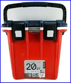 PELICAN Elite Cooler 20 Quart USA Red White Blue Extreme Ice Retention 25LBS ICE