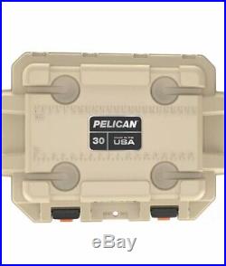 Pelican 30QT Elite Cooler 30 Quart -Tan/Orange- (30Q-2-TANORG)