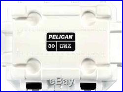 Pelican 30QT Elite Cooler 30 Quart (White/Gray)