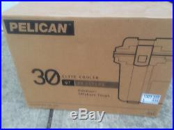 Pelican 30Qt Elite Cooler Color TAN 28 Liters Outdoor Offshore Tough USA MADE
