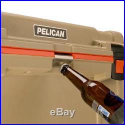 Pelican 70 Q-2-TAN/ORG IM 70QT Elite Cooler Ice Chest Tan Brand NewithBox