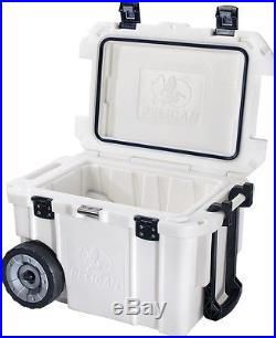 Pelican Cooler 45QT 45QW Wheels Lifetime guarantee Free Koozie Made in the USA