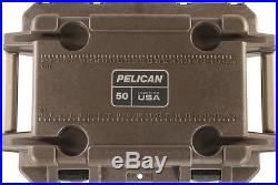 Pelican Cooler 50 QT Color Options Lifetime Guarantee Free Shipping & Koozie