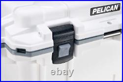 Pelican Coolers IM 50 Quart Elite Cooler, White-Gray, Made in the USA Ships Free