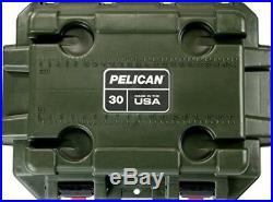 Pelican Elite 30 Quart Cooler (Green/Tan)