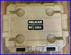Pelican Elite 30 Quart Cooler, Tan/Orange