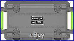 Pelican Elite 70 Quart Cooler Grey/Green