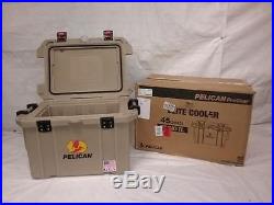 Pelican ProGear Elite Marine Deluxe Cooler with 2-Inch Insulation, Tan, 45-Quart