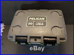 Pelican Products 20Q-1-DKGRYGRN 20 Quart Elite Cooler, Dark Grey/Green