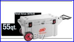 Pelican Wheeled Elite Cooler 55qt 55 quart Ice Chest with Ingersoll Rand Logo