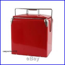 Picnic Cooler Insulated Lunch Tote Ice Chest Travel New Camping Beach Party Red