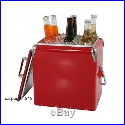 Picnic Cooler Insulated Lunch Tote Ice Chest Travel New Camping Beach Party Red