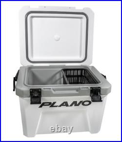 Plano Frost Hard Cooler 21 Qt Insulated Ice Chest Camp Hunt Boat Sports BBQ WHT