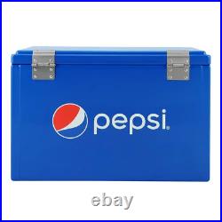 Portable Cooler with Pepsi Logo, built in bottle opener, 21-quart