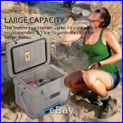 Portable Heavy Duty 22 Quart Insulated Beverage Can Cooler Ice Chest with Handle
