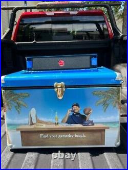 RARE Collectible Super Bowl Corona Beer Cooler with Bluetooth Speaker