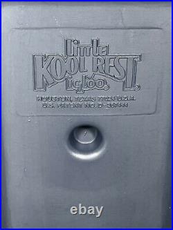 RARE Little Kool rest car cooler by igloo vintage cooler grey & blue GREAT shape