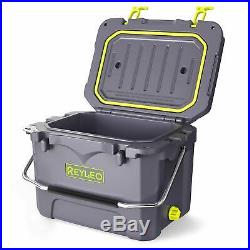 REYLEO Cooler, 21-Quart/20L Rotomolded Cooler, 30-Can Capacity, 3-Day Ice Retention