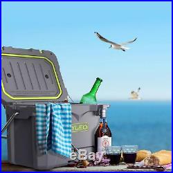 REYLEO Cooler, 21-Quart/20L Rotomolded Cooler, 30-Can Capacity, 3-Day Ice Retention