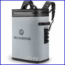 ROCKBROS Leak-Proof Soft Sided Cooler Backpack Waterproof Insulated Gray Bag