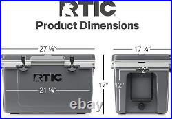 RTIC Ultra-Light 52 Quart Hard Cooler Insulated Portable Ice Chest Box