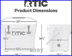 RTIC Ultra-Tough Cooler Hard Insulated Portable Ice Chest Box for Camping Picnic