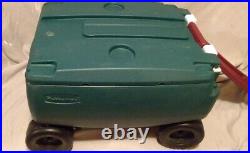 RUBBERMAID COOLER WAGON WITH 4 WHEELS 60QT ICE CHEST 15 Gallons